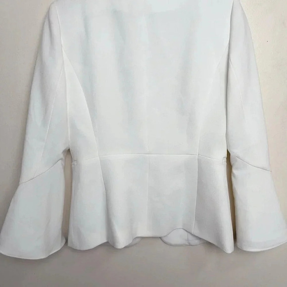 Tahari ASL Womens 4 Bell Sleeve  White Career Blazer - Picture 12 of 15